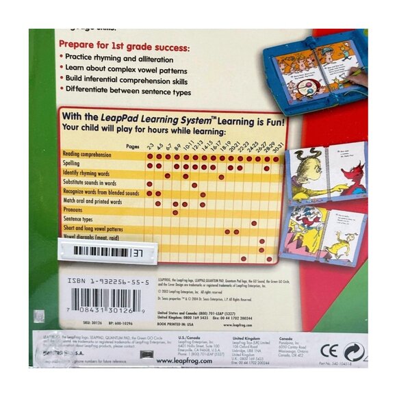 Fox in Socks Leap Pad Childrens Book 1st Grade Sealed New - Picture 5 of 7